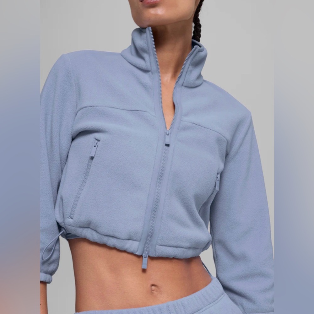 Alo Polar Fleece Retreat Cropped Jacket